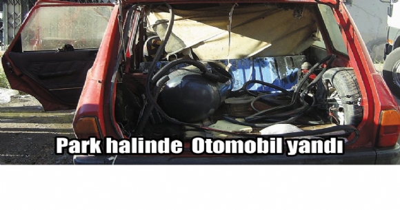 Park halinde Otomobil yand�