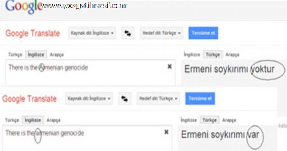 Googleda �a�k�na �eviren Ermeni �evirisi!