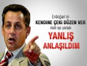 Sarkozy den T�rkiye ye zeytin dal�