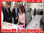 Sar�kaya Halk E�itim Merkezi Y�l Sonu Sergisini A�t�