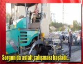 SORGUNDA ASFALT �ALI�MASI BA�LADI