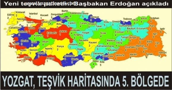 Yozgat 5. Te�vik B�lgesinde Yer Ald�